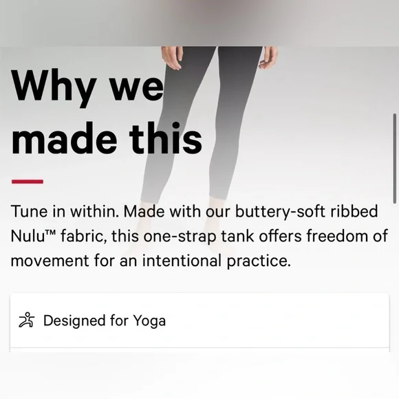 NWT Lululemon Ribbed Nulu Asymmetrical Yoga Tank Top Size 6 Black - Picture 7 of 12